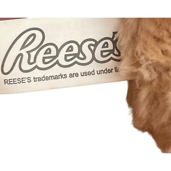 Reese's Galerie Plush Teddy Bear With Orange Ribbon Stuffed Animal 7" - Picture 4 of 4